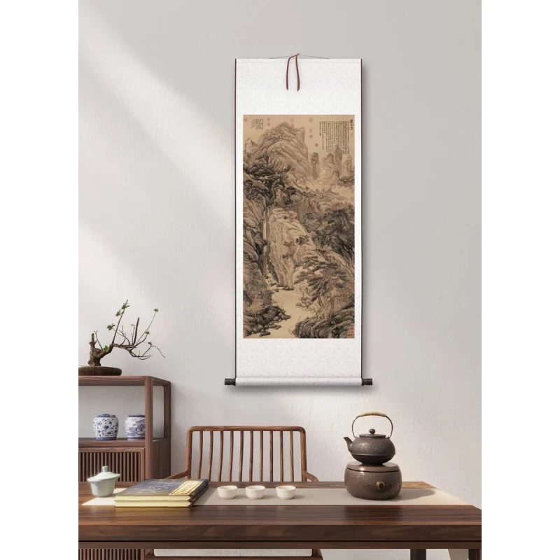 【精品复仿】沈周《庐山高》馆藏级高清艺术微喷工艺非手绘