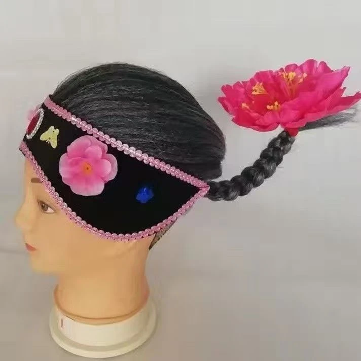 【小芳演绎用品店】翘辫媒婆头套戏剧头花秧歌头饰道具反演绎