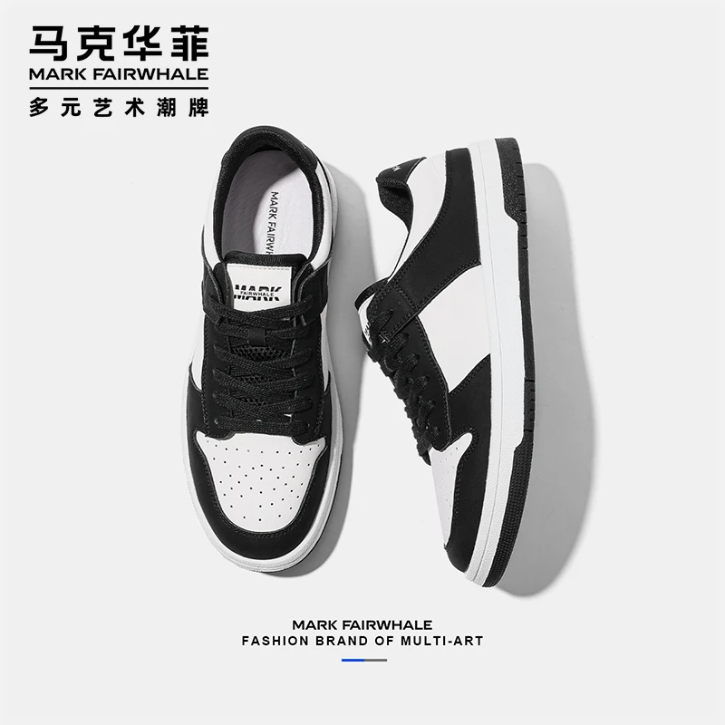 马克华菲男鞋爆款百搭潮鞋2025新款冬季保暖板鞋男士潮流休闲鞋子