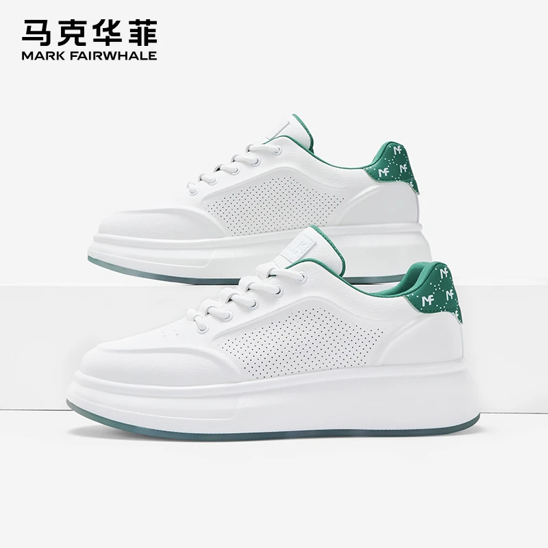 马克华菲小白鞋秋季流行爆款板鞋2025新款时尚男鞋百搭白色休闲鞋