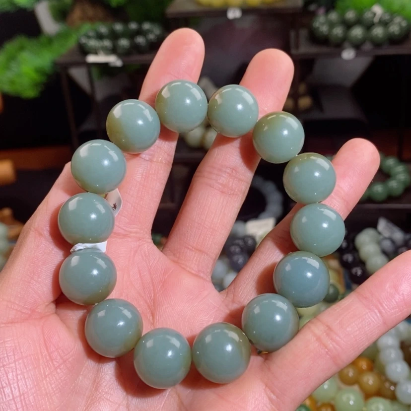 【闪购商品】和田玉手串未镶嵌品**心X16