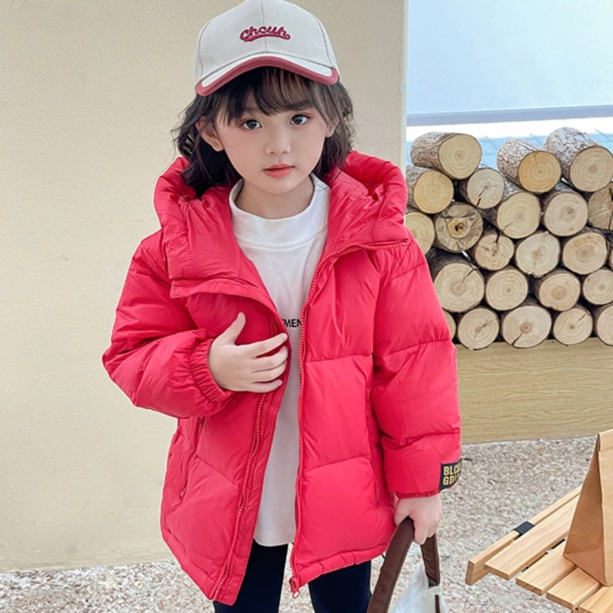 2023新款儿童90白鸭绒黑金羽绒服秋冬季男女童加厚保暖外套冬装潮