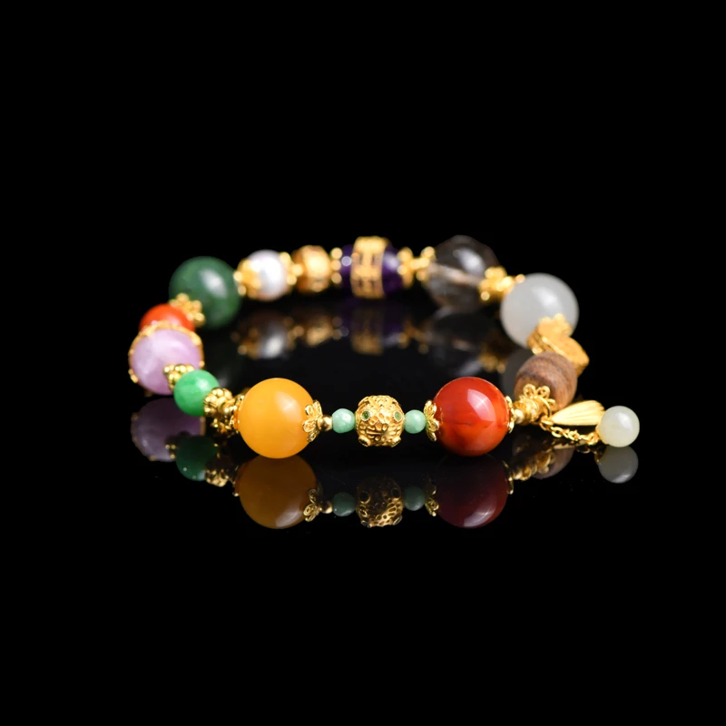 戊申堂 【招财进宝】南红多宝手串国风珠宝