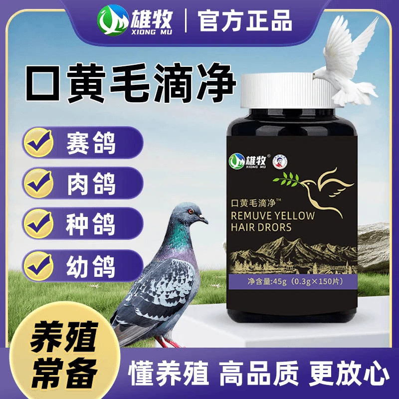 雄牧雄牧口黄毛滴净鸽子赛鸽信鸽用品饲料添加剂正品厂家直销