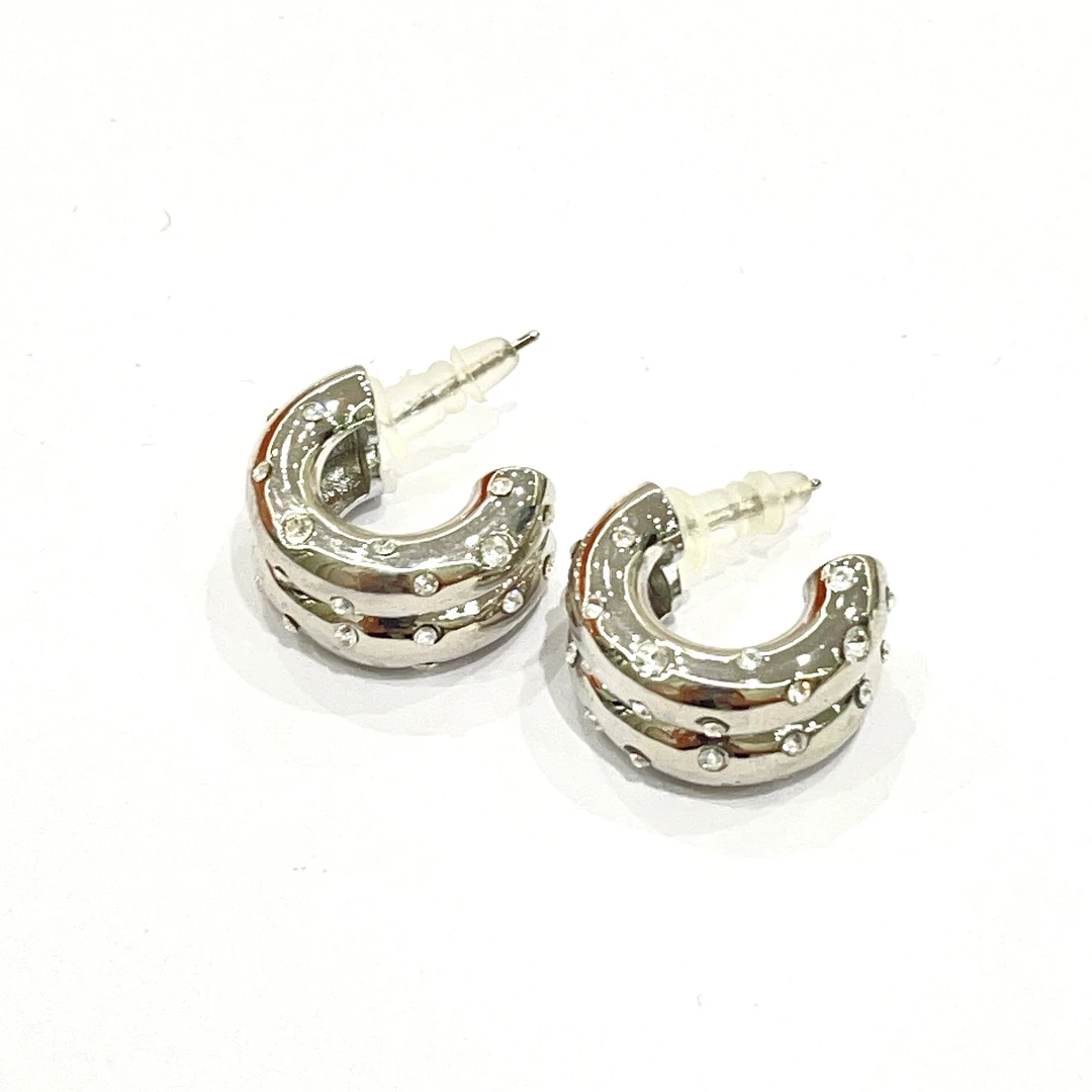 铜合金合成锆石耳饰 高级气质个性精致耳环0485