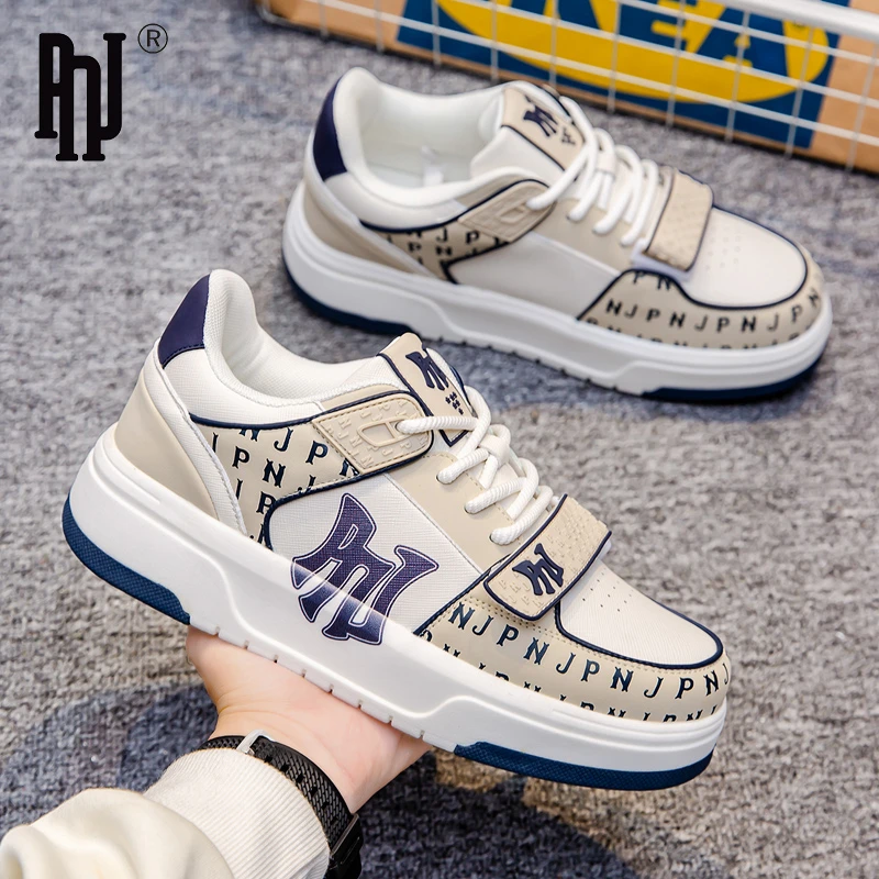 PNJ时尚情侣板鞋潮流百搭男女同款休闲鞋爆米花厚底增高鞋