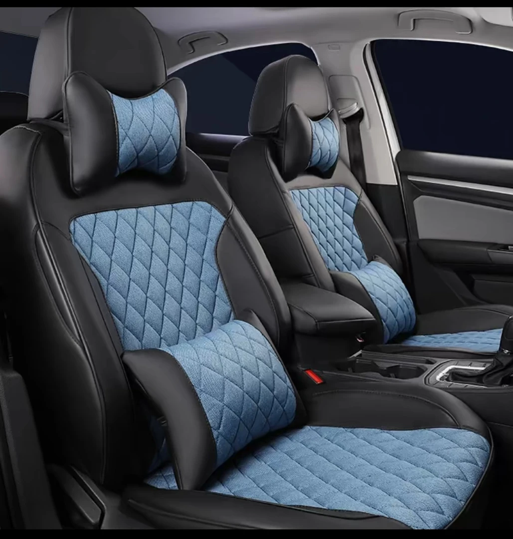 四季汽车座套专用纳帕皮棉麻座套通风透气专车专用座套专车定制