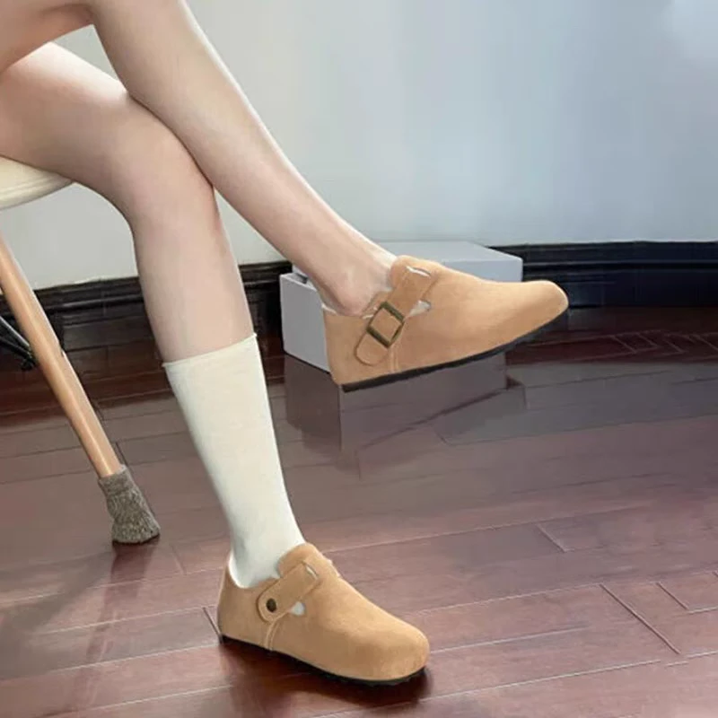 2024新款冬季女鞋豆豆毛毛鞋博肯棉鞋