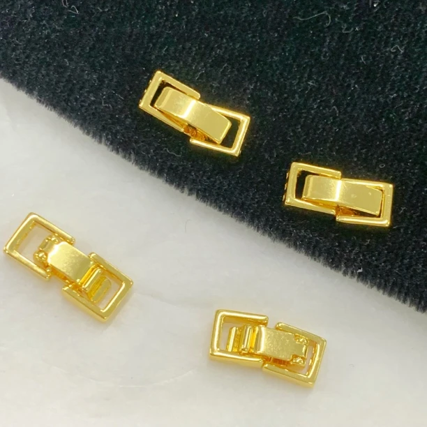 左夕QX347【3个金底小号手表扣】铜镀金扣子按扣DIY饰品配饰配件