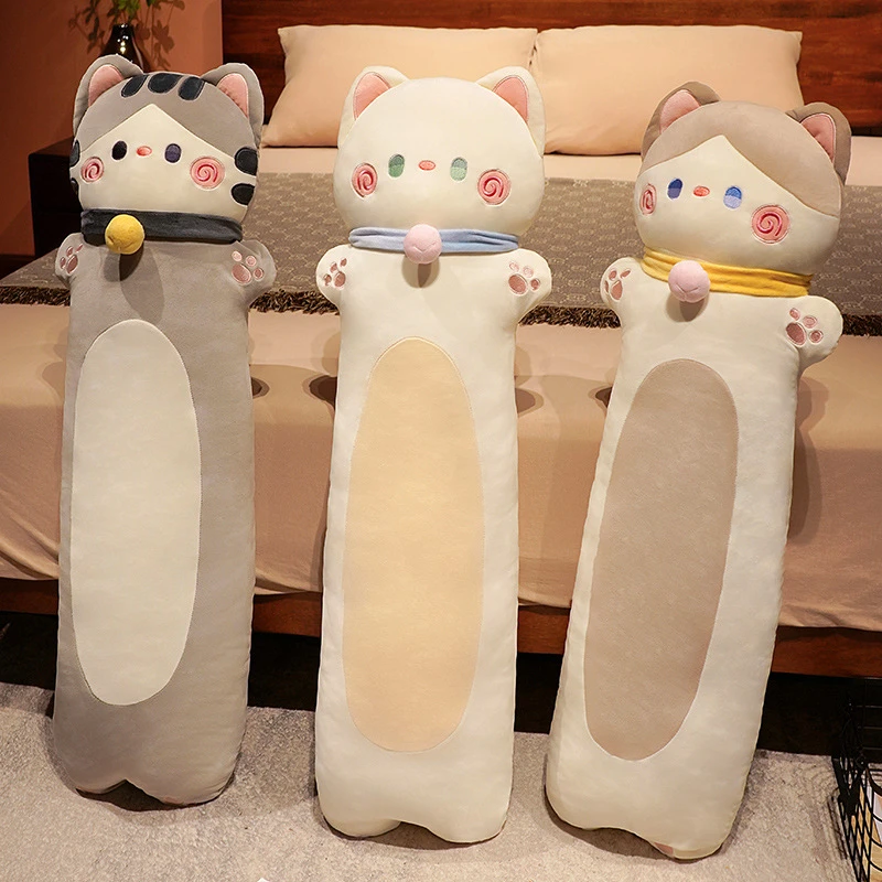 猫咪可爱靠垫大号床头靠枕抱枕床上陪你睡觉男生夹腿长条枕女拆洗