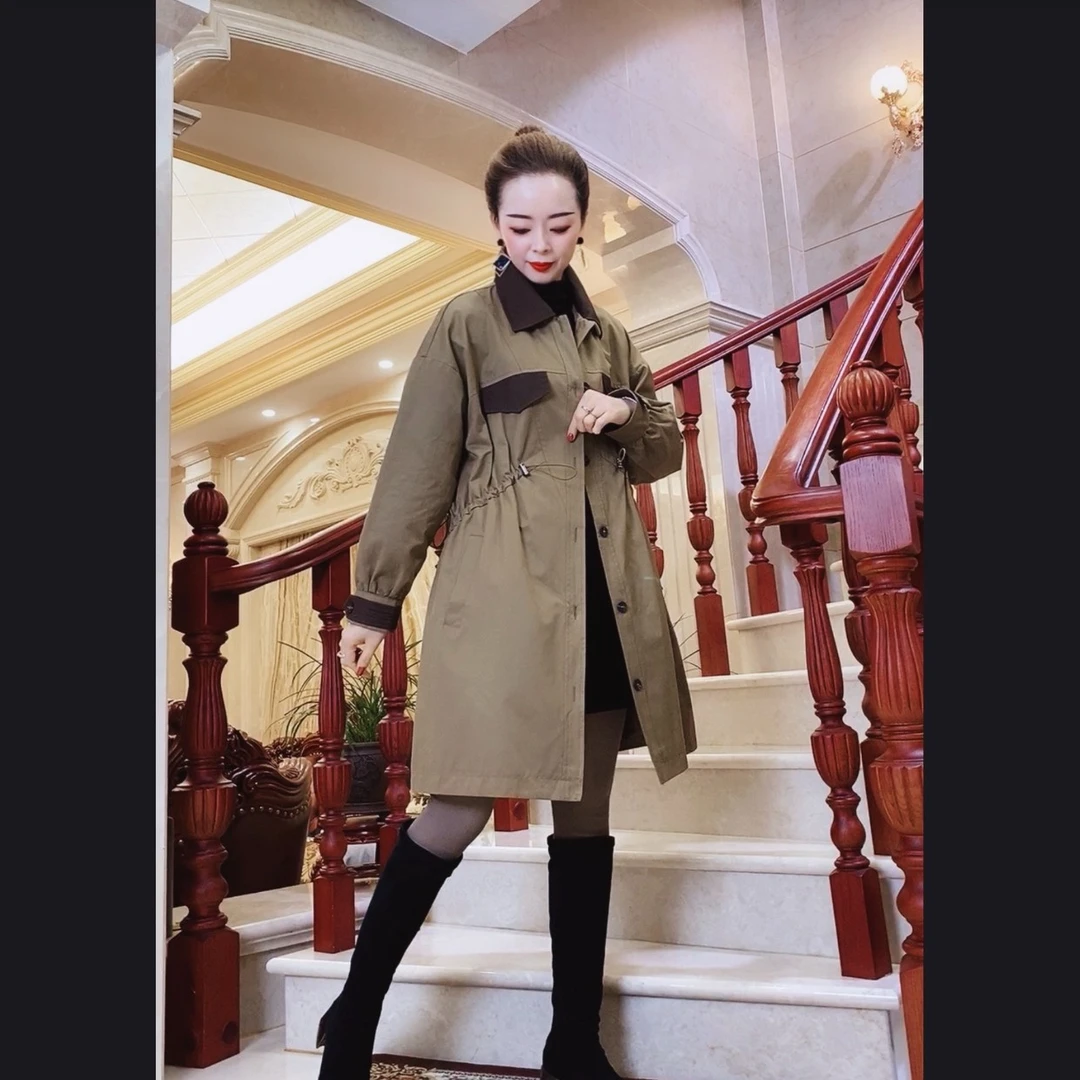 【奢俪娜优选】10#款  新款风衣外套  90-170斤