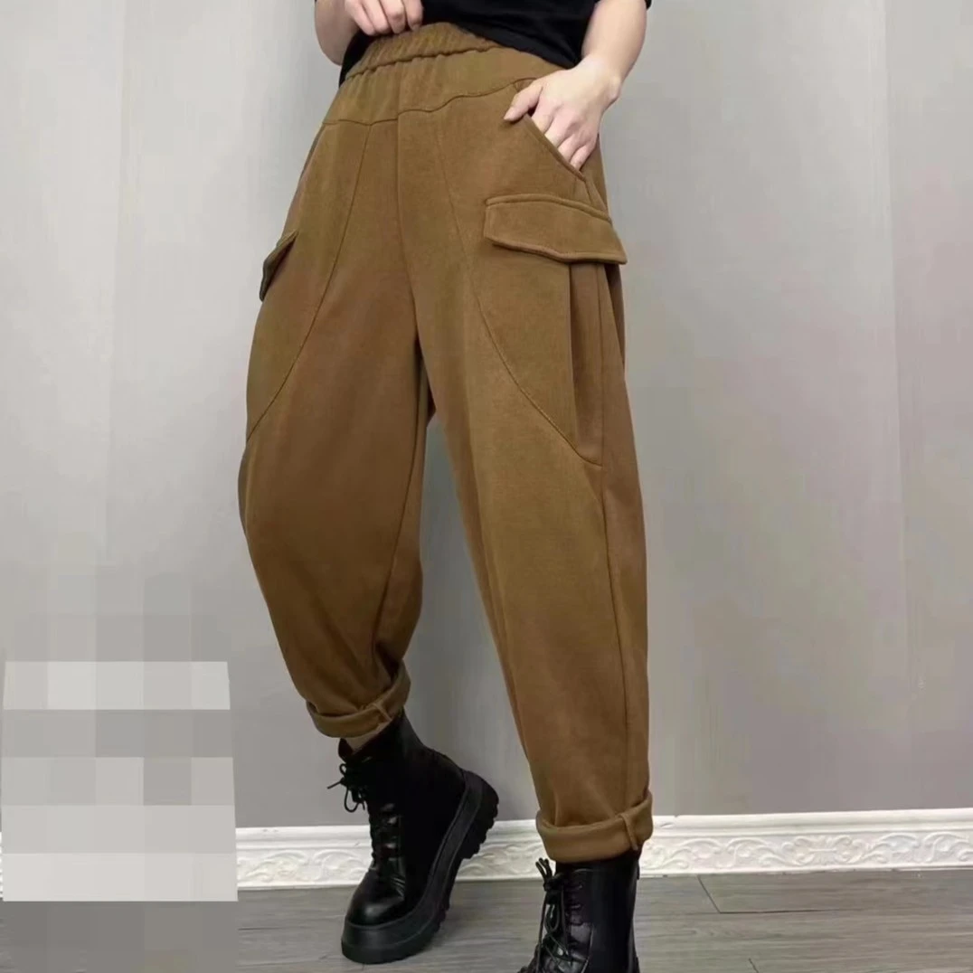 「奢俪娜优选」2302款 大口袋休闲显瘦秋款卫裤