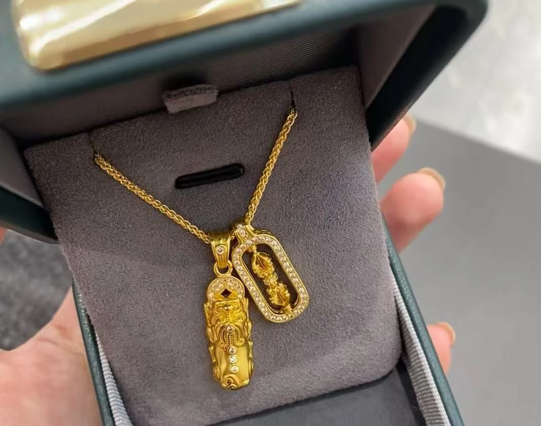 铜合金吊坠 依魅推荐：貔貅金刚杵 吊坠女  项链套链