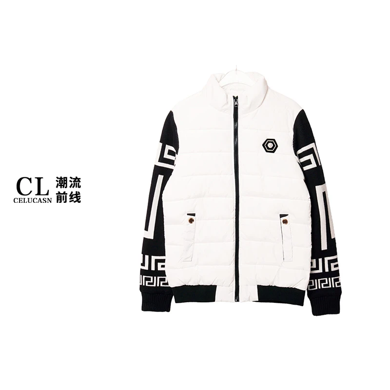 F5VBY091#棉衣男立领冬季外套厚短款修身休闲青年棉服棉袄潮