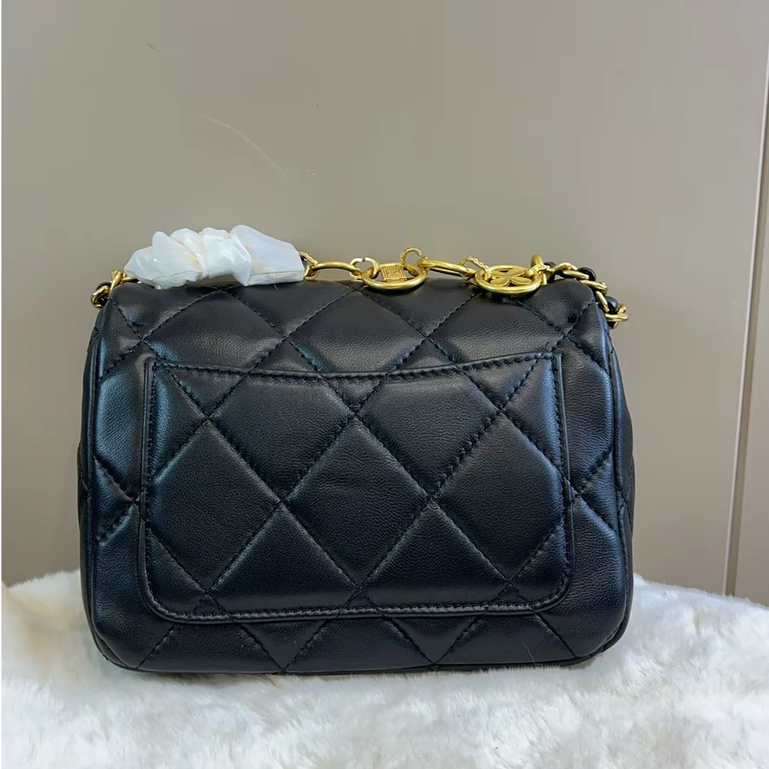 SHI SHI/施仕【黑色徽章】经典头层真皮高定单肩斜挎女包-2016