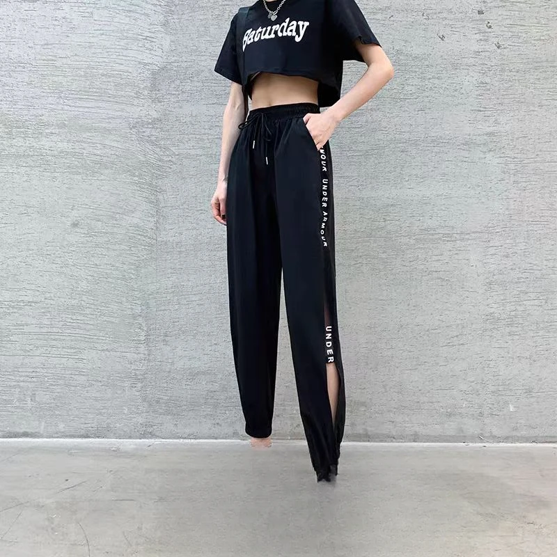 速干运动裤百搭显瘦束脚哈伦裤女