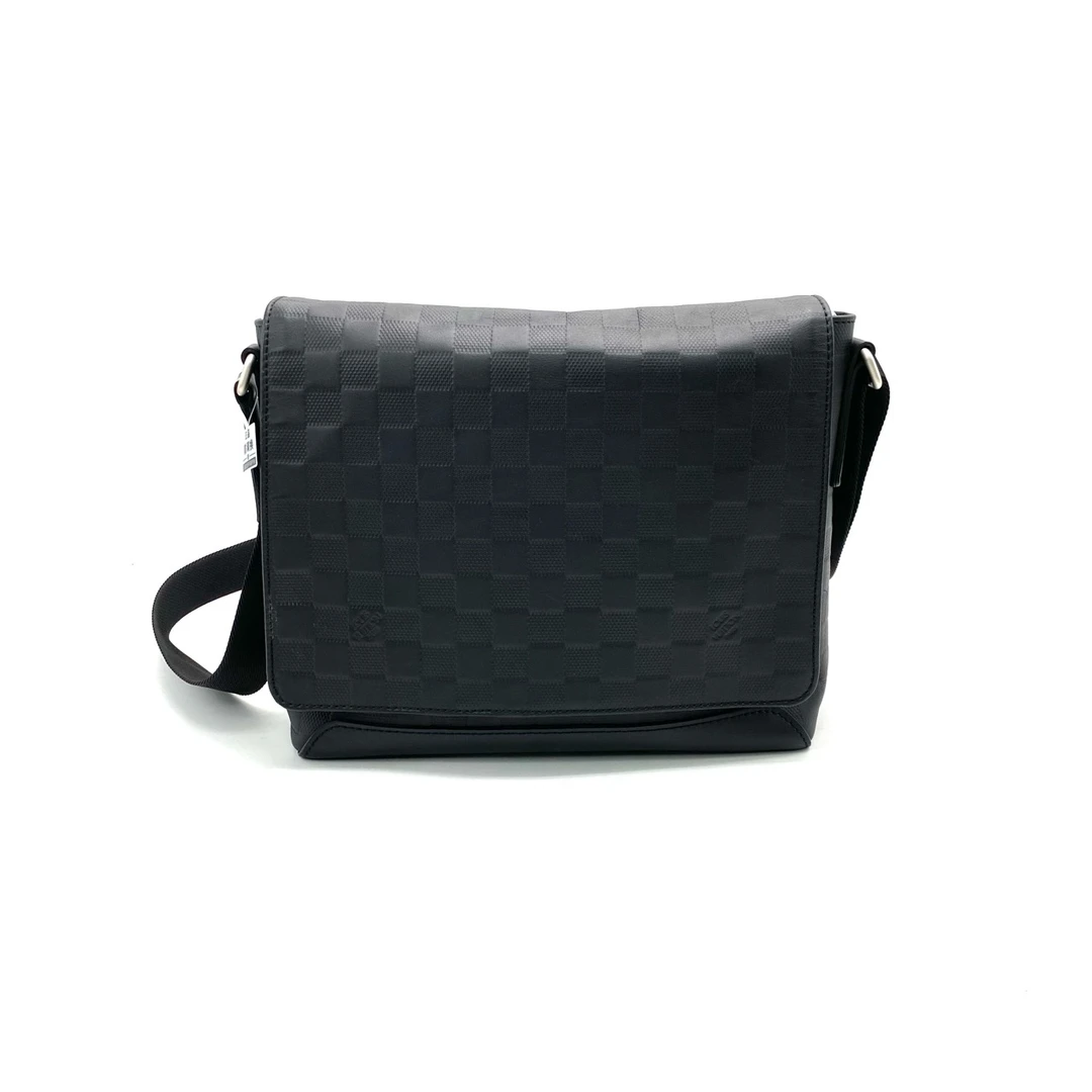 95新 LouisVuitton/路易威登 全皮 棋盘格 翻盖 邮差包 尺寸25/21