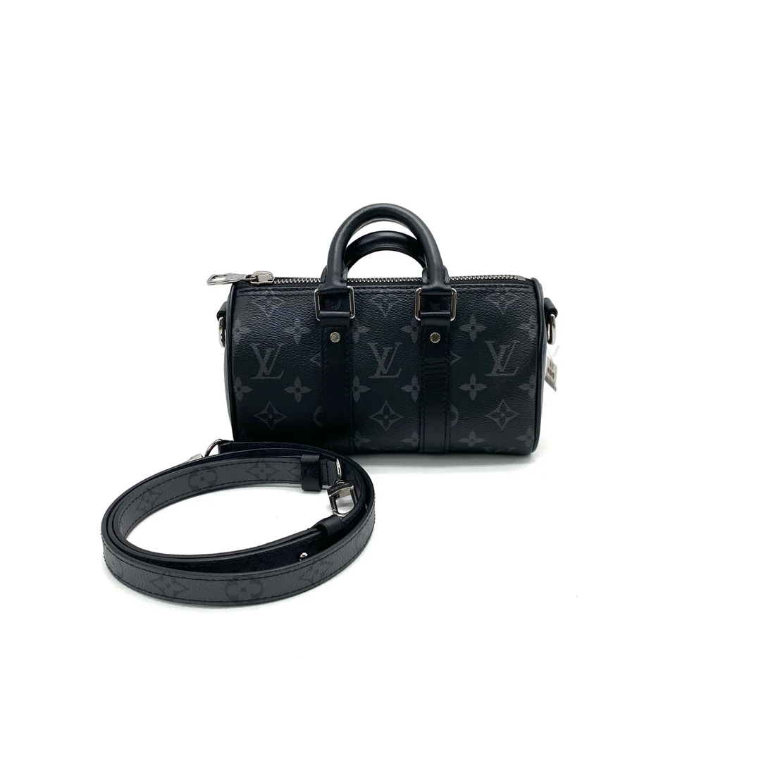 99新 LouisVuitton/路易威登 黑老花keepall xs斜挎包  尺寸21/12
