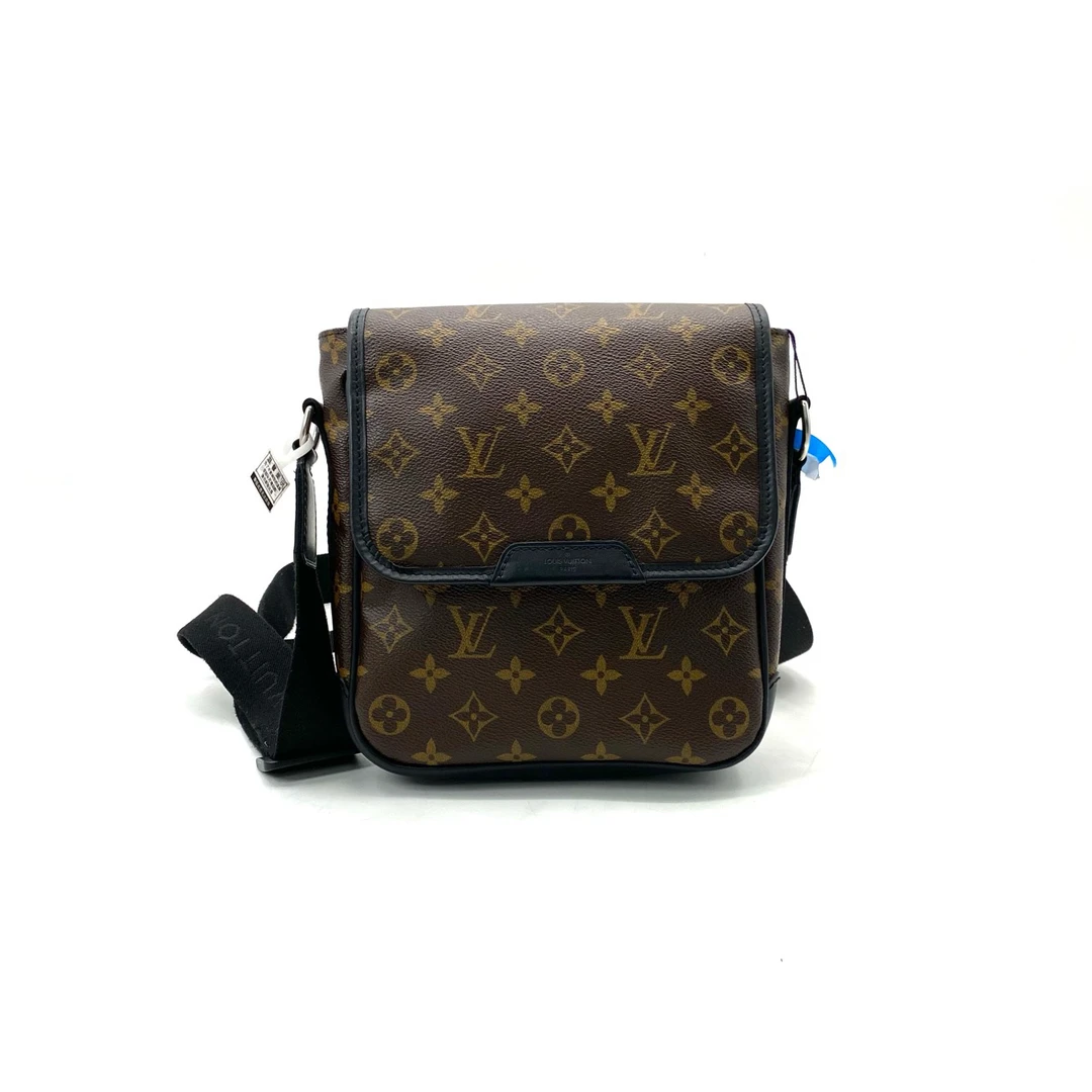 95新 LouisVuitton/路易威登 老花小号翻盖斜挎包 尺寸20/21 男士