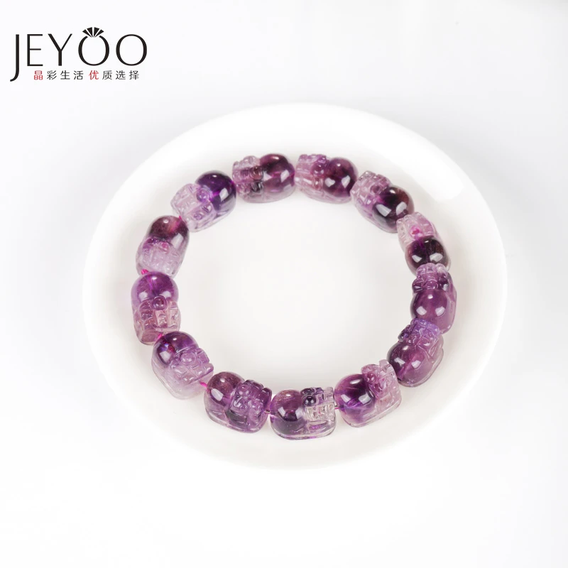 jeyoo/晶优紫超七貔貅单圈手链-ZCPX3-规格可选-（多样性发一条）