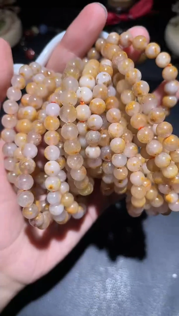 【闪购商品】水晶手链未镶嵌钛晶花单圈A7.5(多样性单发)