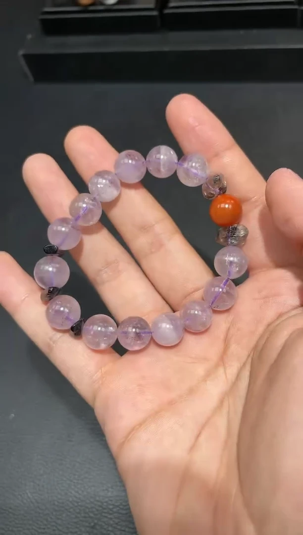 【闪购商品】水晶手链未镶嵌极光单圈手链11mm+（多样性单发）