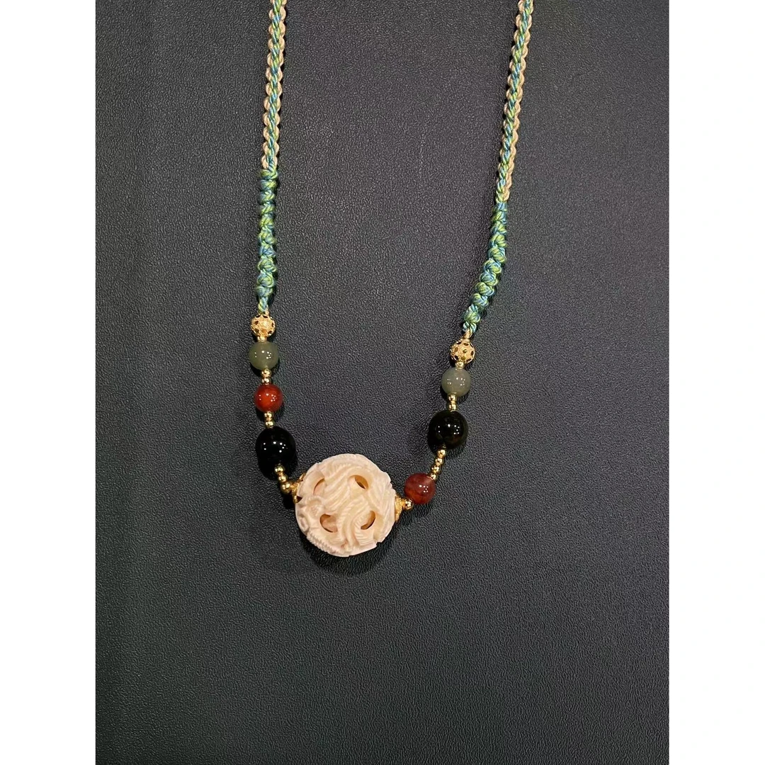 猛犸牙2.5鬼工球吊坠把件发其一19020362-241010