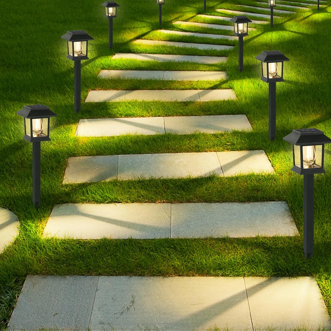 新款太阳能草坪灯户外露营花园灯防水庭院阳台无需充电安装地插灯