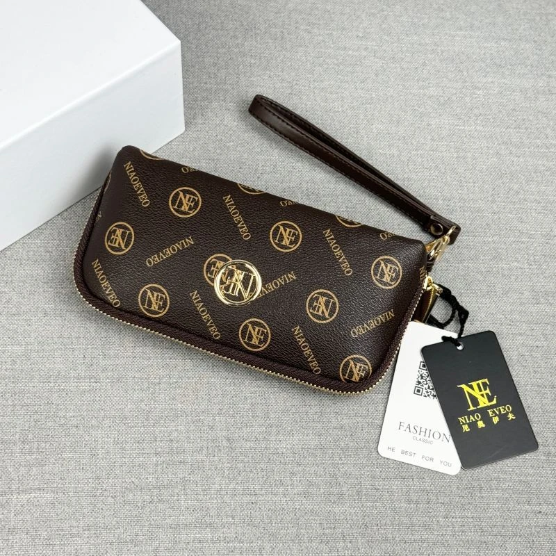 广州恒丽皮具新款2024女士手机包百搭手拿软皮钱包高级感女士包包