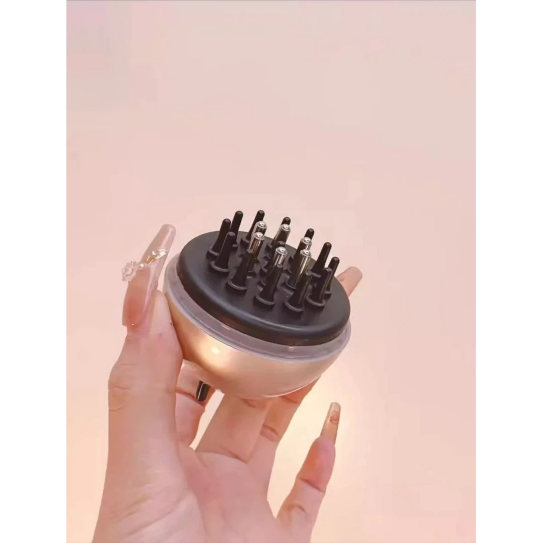 导液梳滚珠梳头皮按摩上药器女士多功能头疗家用干湿便携两用