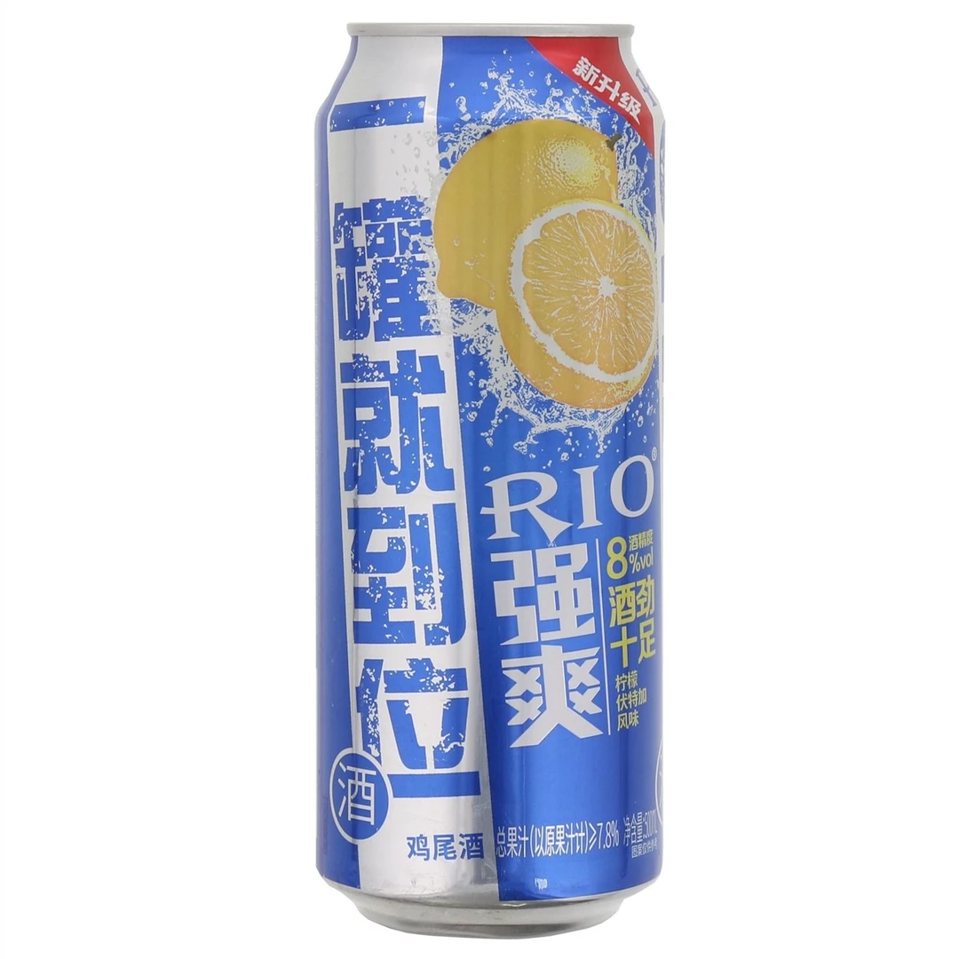 锐澳强爽8度柠檬味伏特加鸡尾酒 500ml/罐