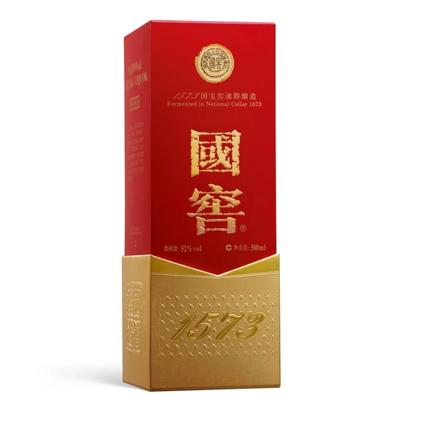 国窖1573 浓香型白酒 收藏 宴会（ 达人）（无礼袋）52度500ml*1瓶