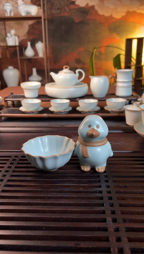 【闪购商品】瓷杯仙*掌荷瓣杯+小糊涂