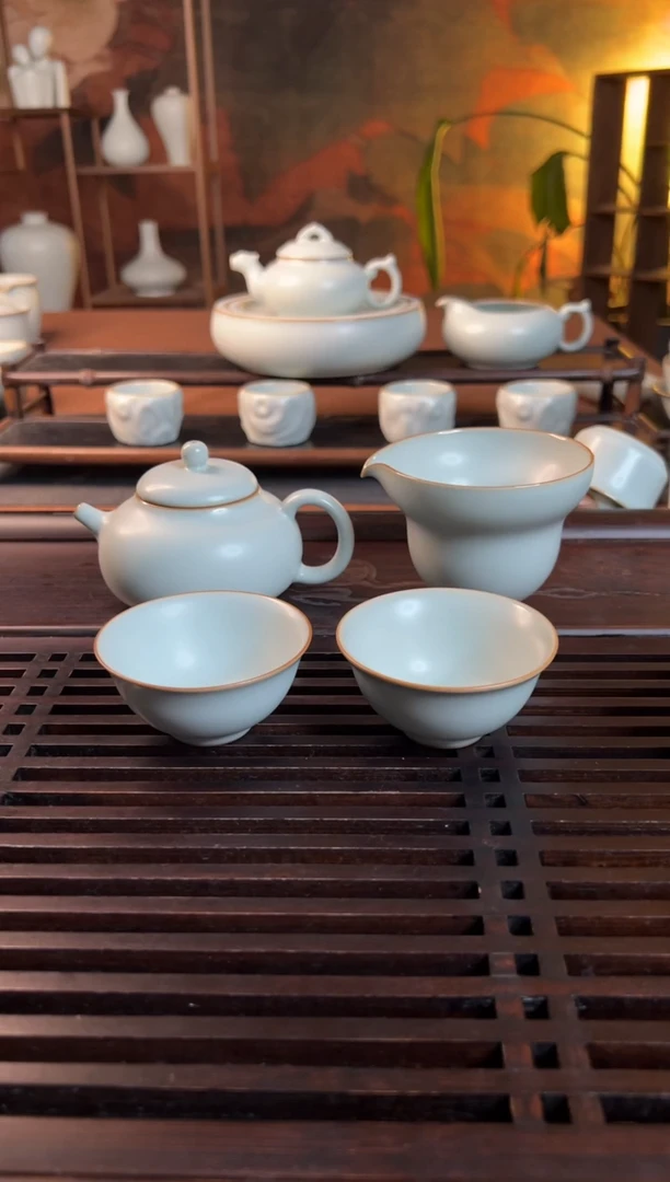 【闪购商品】瓷杯有**甜西子壶*1葫芦茶海*1望月杯*2