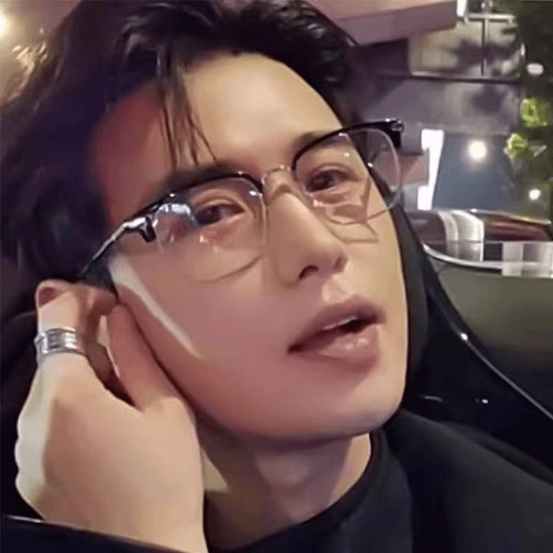 童锦程同款半框眼镜男款近视眼镜可配度数平光镜眉毛镜框斯文败类