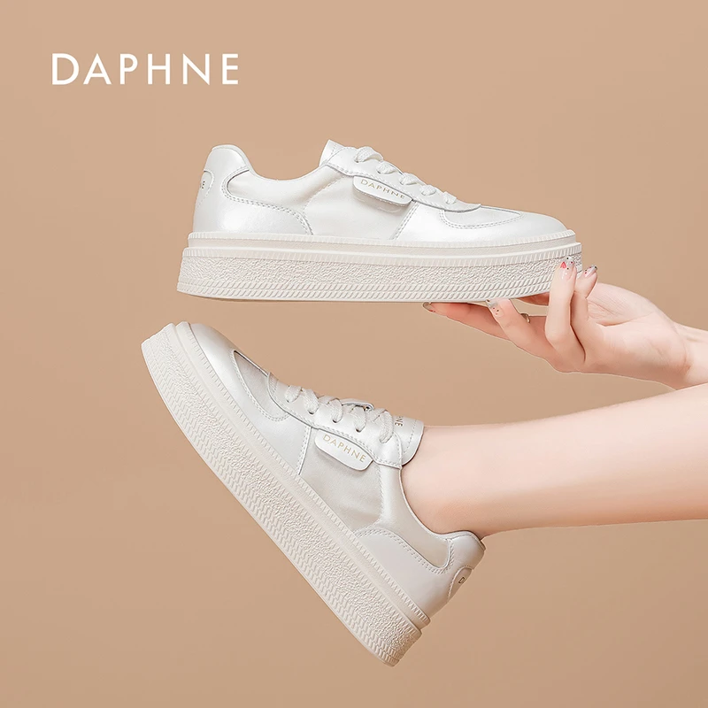 达芙妮女鞋复古阿甘鞋2025年夏季新款休闲鞋子厚底百搭透气运动鞋