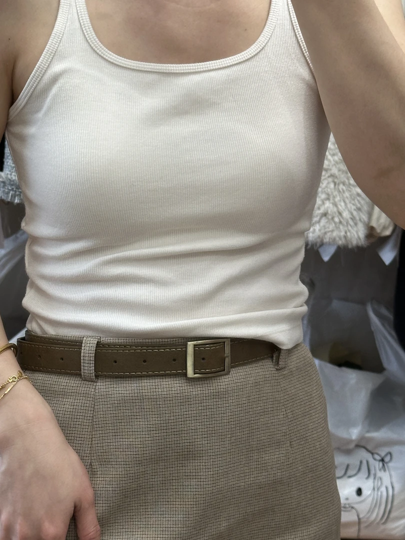 韩系内搭时尚修身美背  显瘦百搭性感打底简约白色纯色女士