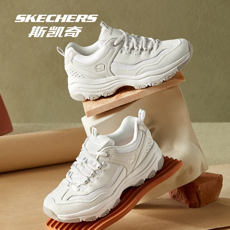 斯凯奇熊猫老爹鞋女款厚底舒适百搭运动鞋复休闲古跑鞋8730076