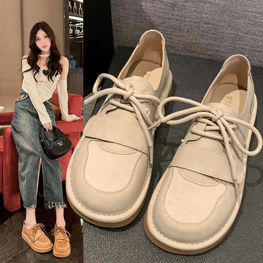 星期六平底单鞋女2025夏季新款小众软底勃肯鞋气质百搭休闲乐福鞋