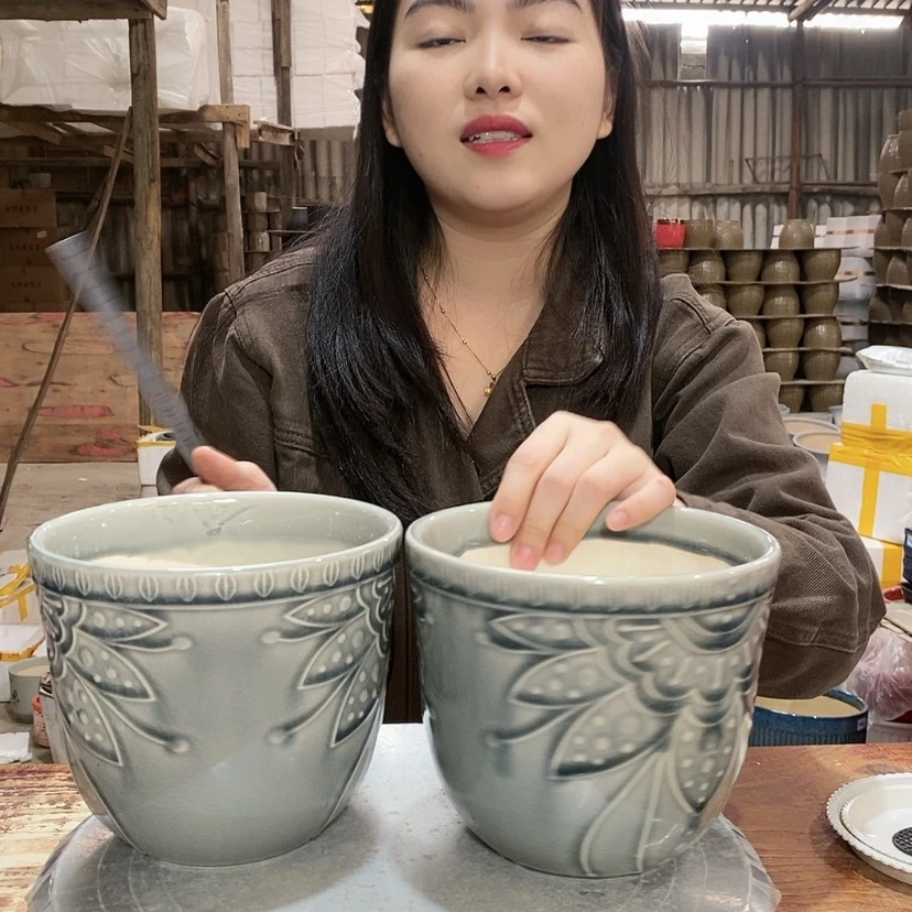 【闪购商品】陶瓷15cm以下0078号15×14两只