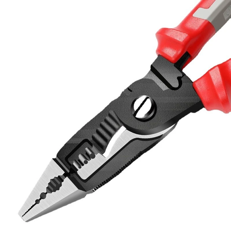 沪飞九合一铬钒钢多功能电工钳子尖嘴钳剥线钳电缆剪压电线省力