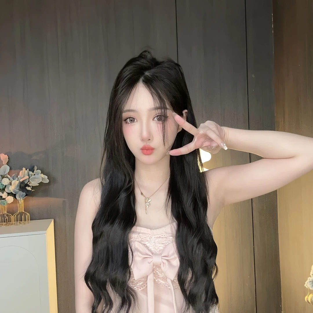 卷发假发片一片式蓬松水波纹隐形无痕接发片增发量假发女长发贴片