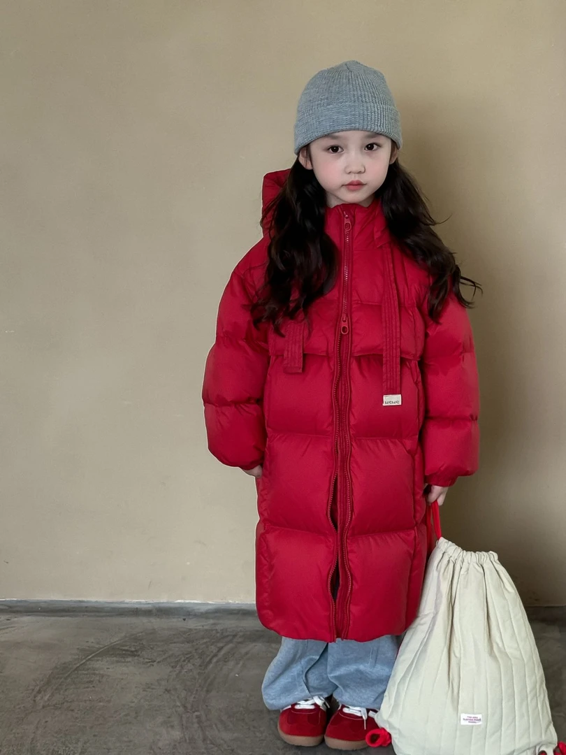 （极寒显眼包）90白鸭绒2024年冬季长款节日礼物大被子羽绒服7559