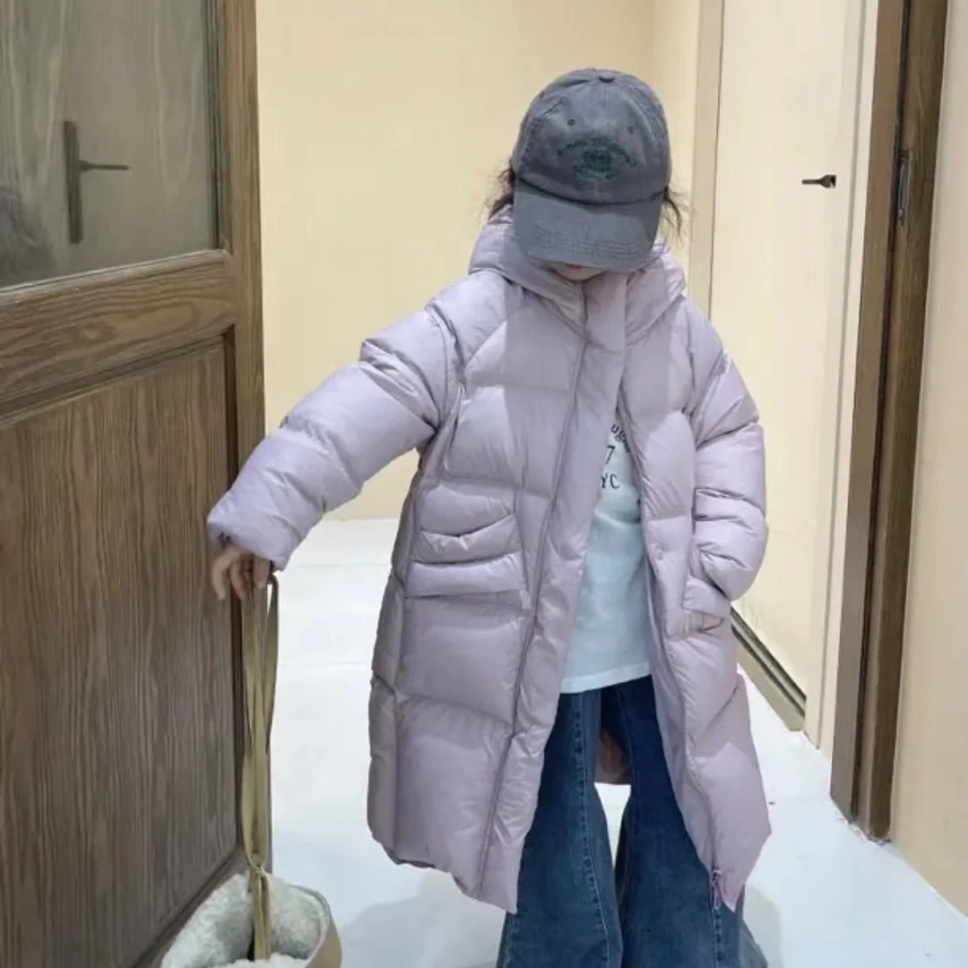 （哈尔滨.）巨厚新国标90白鸭绒男童女童同款羽绒服连帽时尚7532