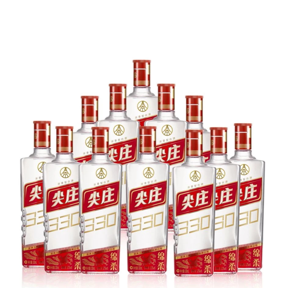 尖庄五粮液股份 尖庄绵柔 浓香型纯粮酒 整箱装50度330ml