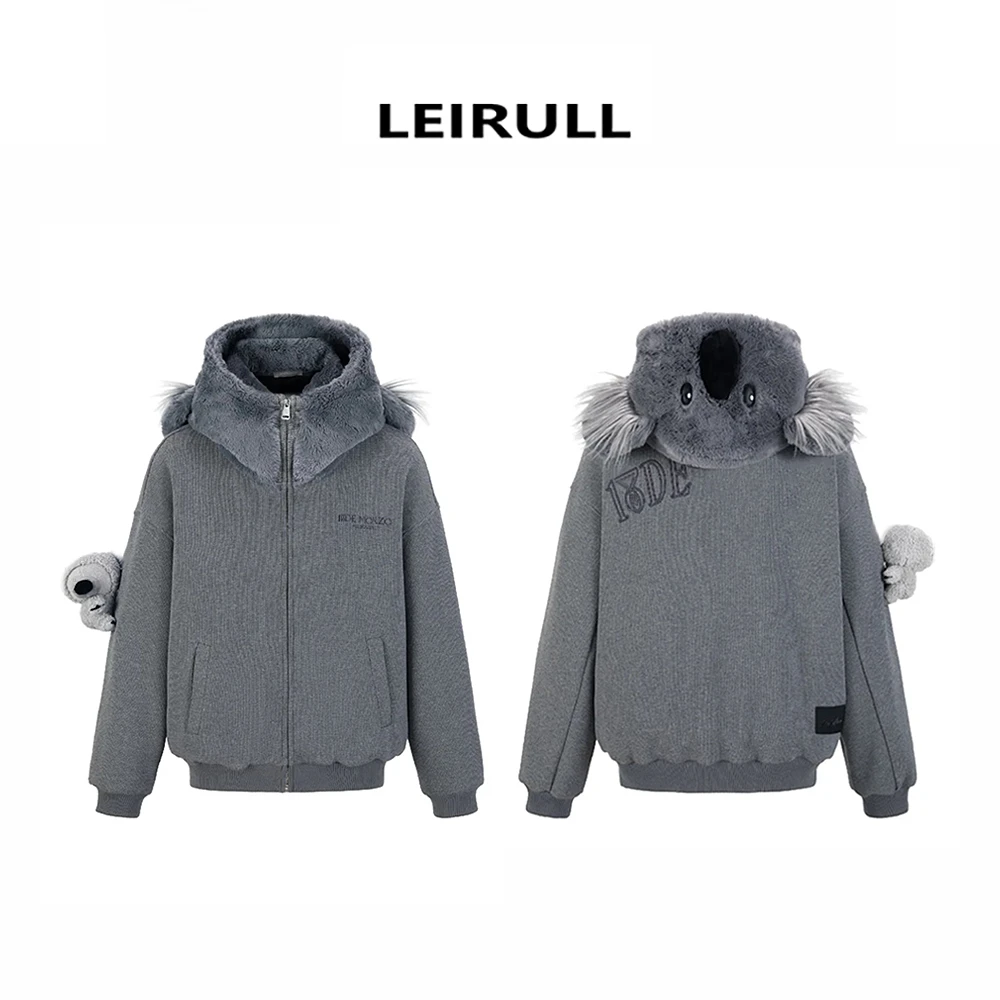 【蕾子服饰】24s秋冬澳洲限定 考拉灰色小熊外套