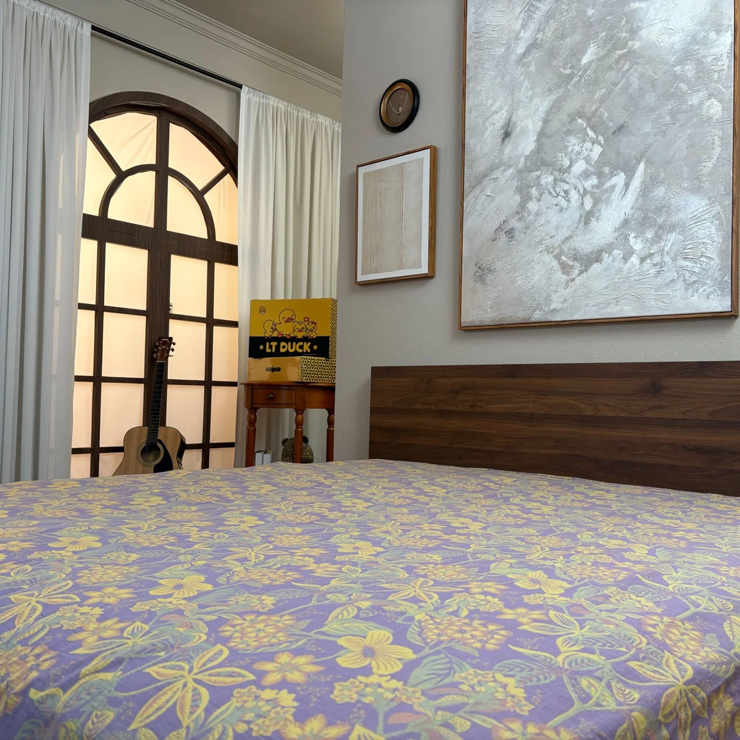 【花田梦-紫】纯棉双层纱床单（240*250cm）