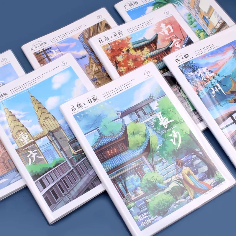 奋斗良品B5加厚胶套本学生用可平摊横线笔记本考研软皮防水记事本