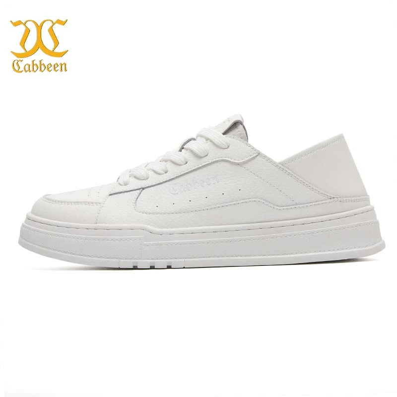 Cabbeen/卡宾商场同款新品时尚百搭潮流板鞋舒适两穿懒人休闲皮鞋