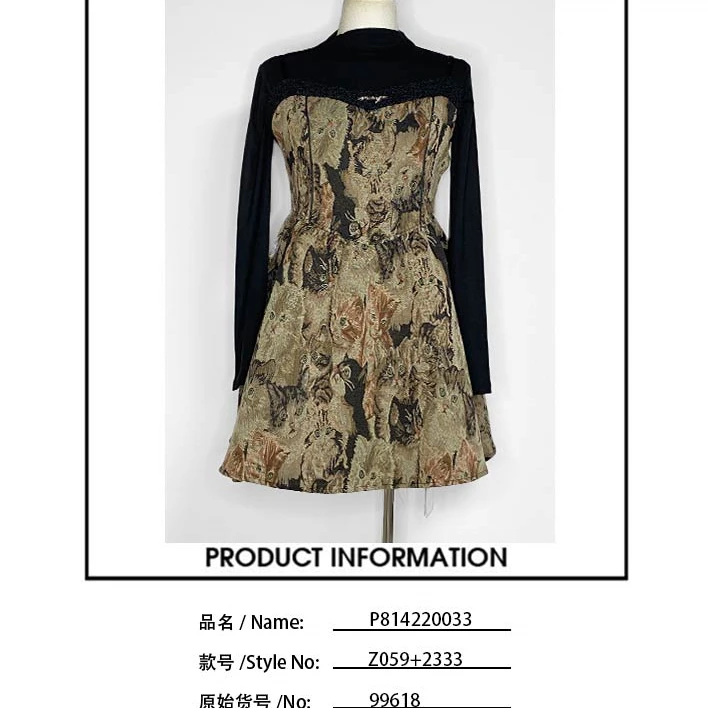 【113#门店新品】小猫连衣裙-P814220033